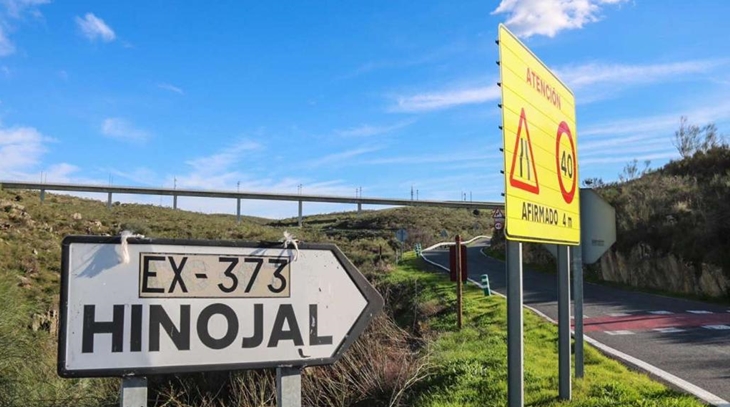 Obra de ampliación y mejora de la carretera EX-373