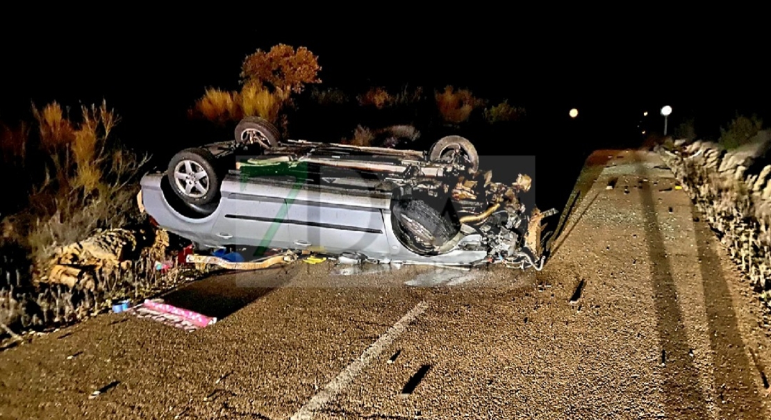 Varios heridos en un accidente de tráfico esta madrugada cerca de San Vicente de Alcántara