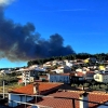 Un incendio forestal preocupa a los vecinos de Valverde del Fresno (Cáceres)