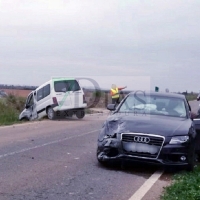 Colisión cerca de Pueblonuevo del Guadiana (BA)