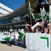 Enfermeras y fisioterapeutas protestan por la “extrema gravedad” de la salud de los hospitales extremeños