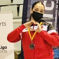 Histórica plata de Paola García en la Liga Nacional de Karate senior