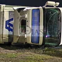 Vuelca un tráiler a la entrada de Mérida por la EX-209