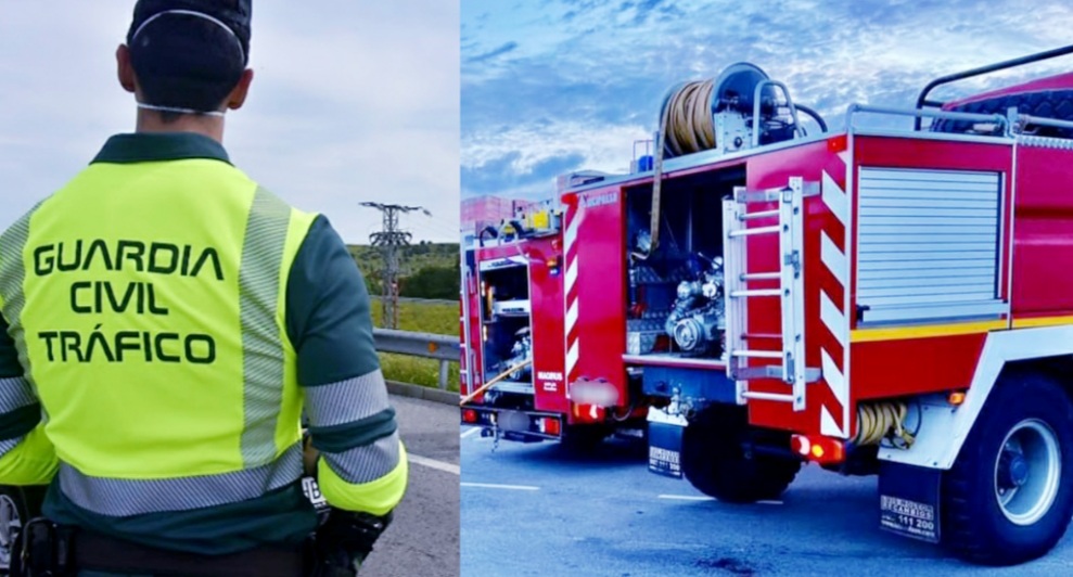 Una colisión deja tres heridos en la N-432 cerca de Azuaga