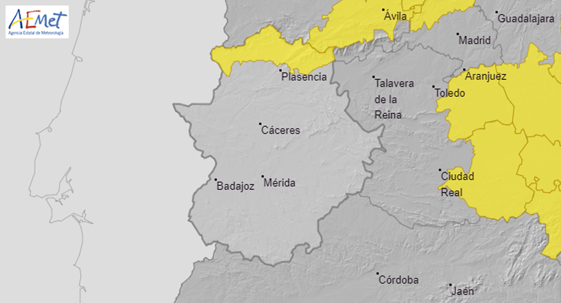 Extremadura activa la alerta por lluvias en el norte