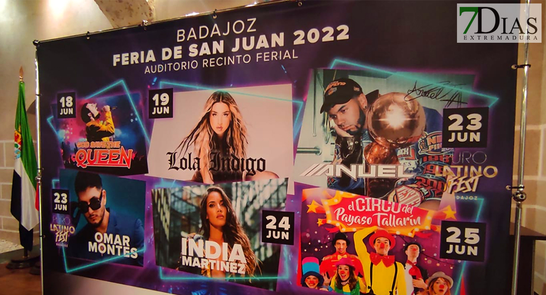Ya se conoce el cartel de artistas para la feria de San Juan 2022