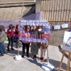 Concentración a las puertas de la Catedral de Badajoz para reivindicar el papel de la mujer en la Iglesia