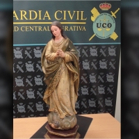 La Guardia Civil recupera la talla robada de la Virgen de la Inmaculada