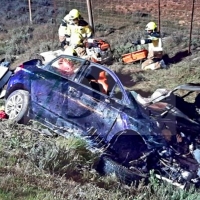 Grave accidente en la EX-390