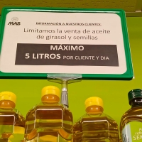 Advertencia: limitar el número de unidades de aceite de girasol que se puede comprar es ilegal