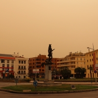 El polvo no se irá aún y empeorará la situación esta tarde en Extremadura