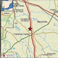 Detectado un terremoto en la provincia de Badajoz