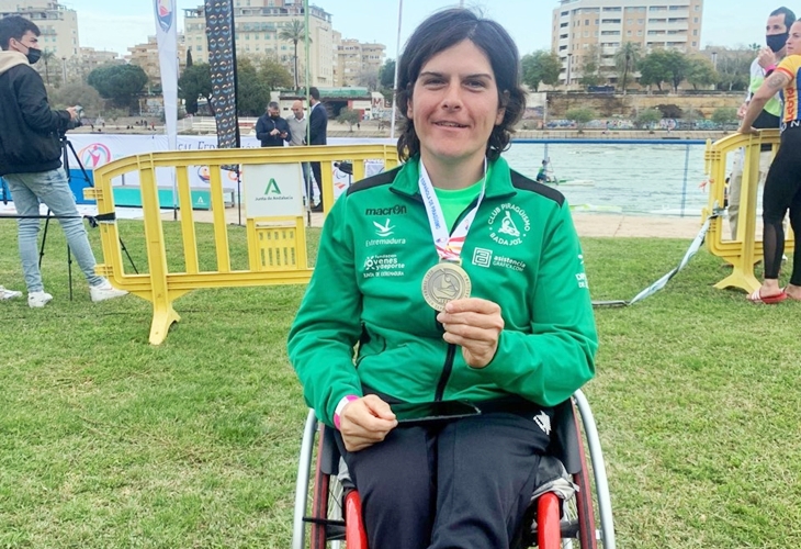 La piragüista oliventina Inés Felipe, oro en el Campeonato de España de Invierno