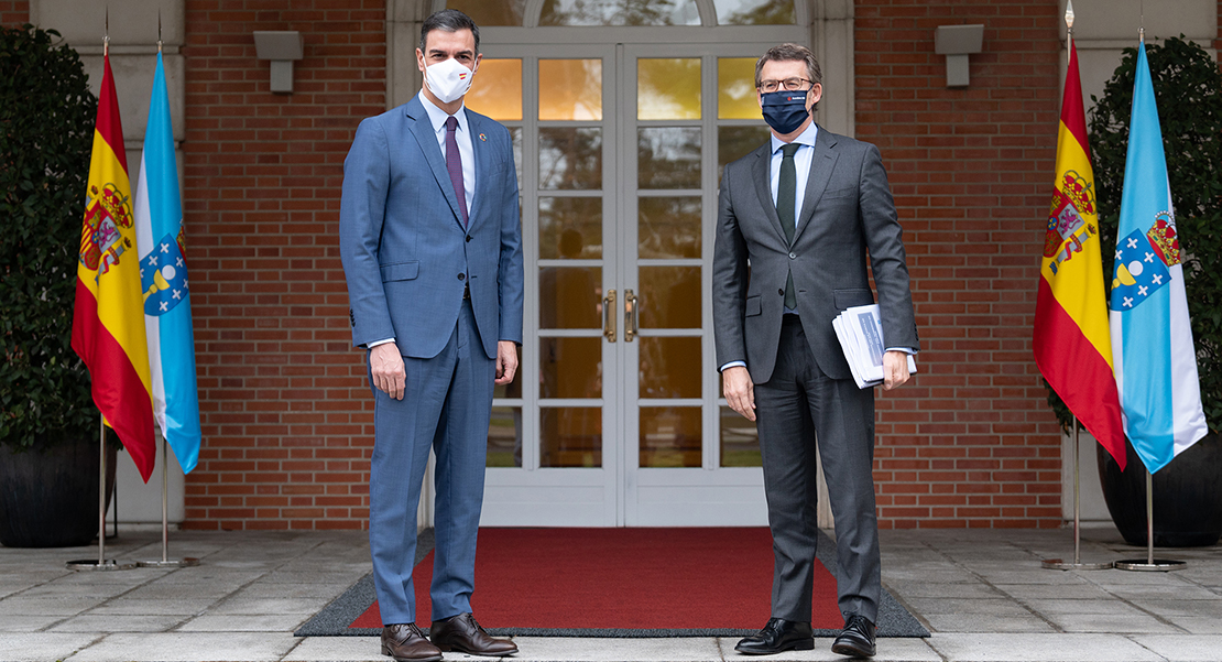 Sánchez y Feijóo se reúnen este jueves en La Moncloa