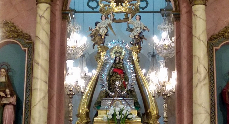 Vuelve abrir la ermita de los Santos de Maimona tras el robo de la cabeza de la Virgen