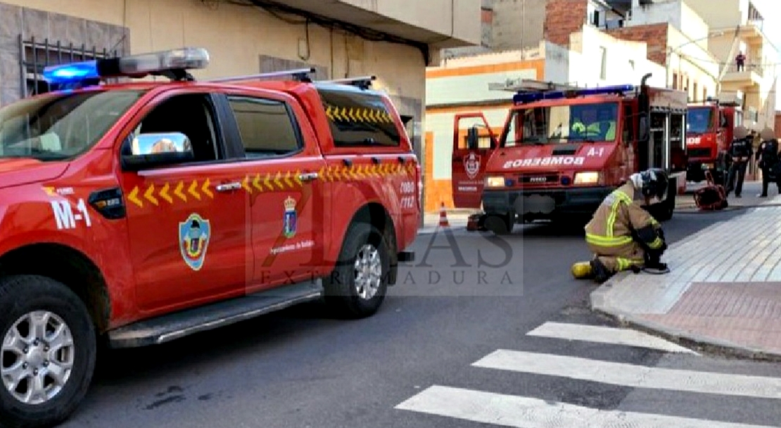 Los Bomberos salvan la vida a cuatro perros en un incendio en Badajoz
