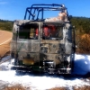 Un incendio calcina un vehículo en la EX-110 (BA)