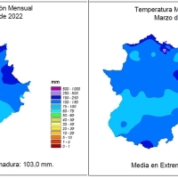 AEMET: Balance climatológico del mes de marzo en Extremadura