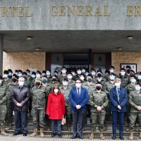 Vergeles agradece a la Brigada Extremadura XI su labor durante la pandemia