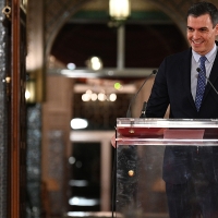 Pedro Sánchez llega a Ucrania