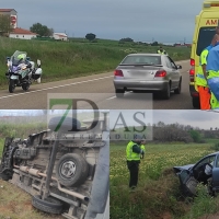 Grave accidente de tráfico a la salida de Badajoz