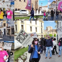 Concentración de protesta de PIDE frente a Presidencia de la Junta
