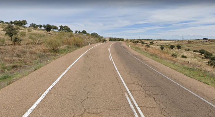 Obras de rehabilitación del firme de la carretera N-5 en Extremadura