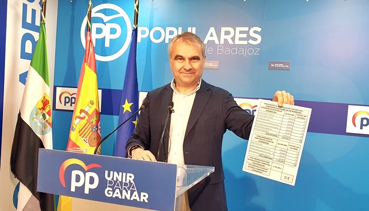 Fragoso: “El Gobierno maltrata a Badajoz, a su provincia y a Extremadura”