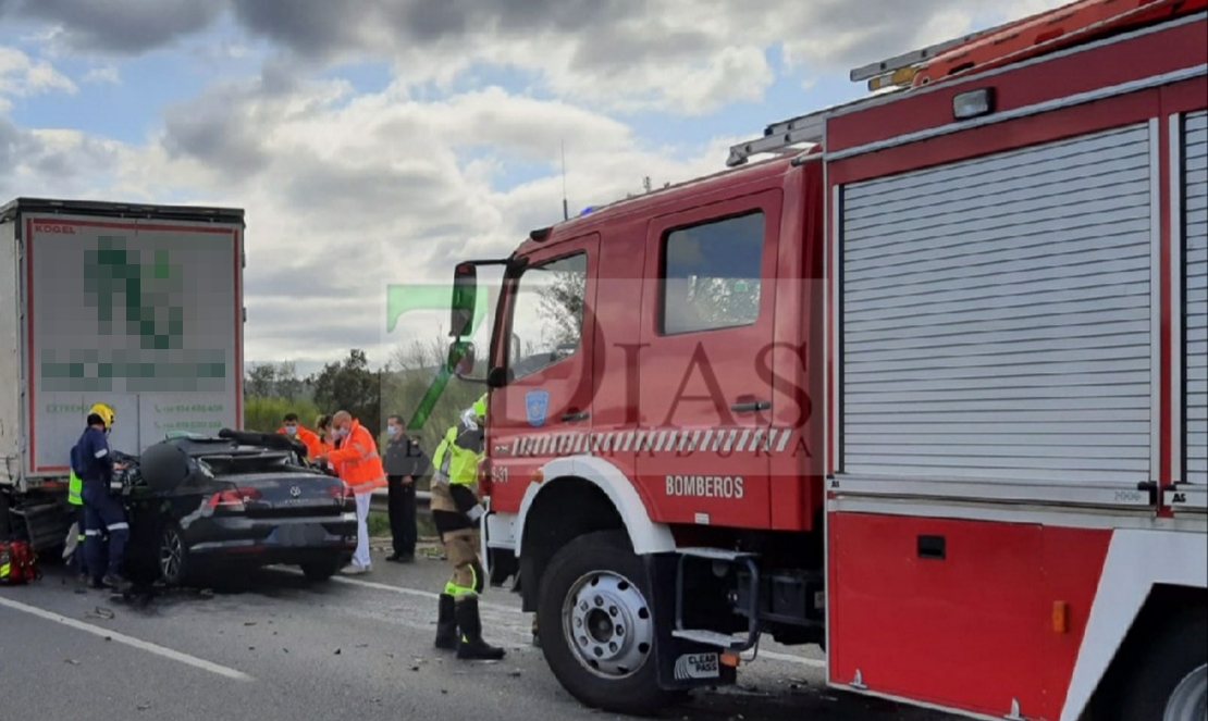 Accidente mortal en un tramo de la A5 en Extremadura