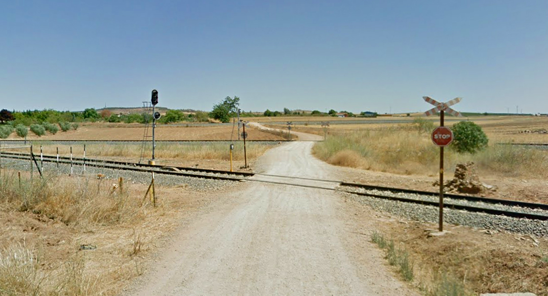 Trágico accidente a las afueras de Zafra: un hombre muere arrollado por un tren