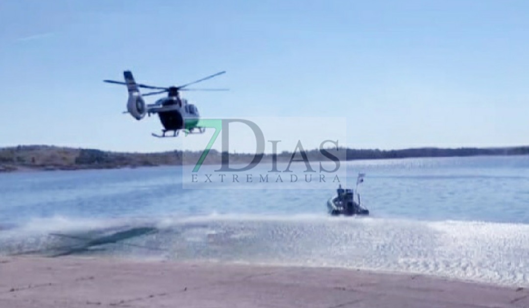 La Guardia Civil acaba sus labores en el embalse de Orellana (BA)