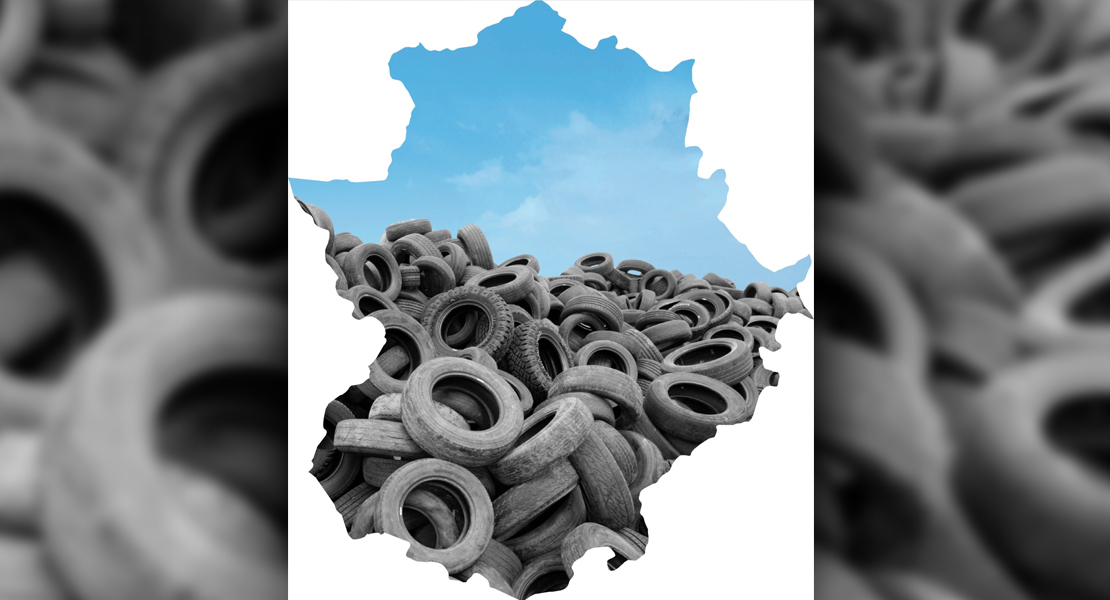 Extremadura ejemplo de economía circular reciclando cada año 8.667 toneladas de neumáticos