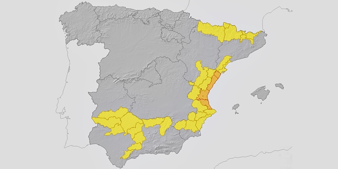 Alerta por tormentas con granizo en el sur de Badajoz