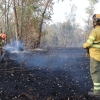 Bomberos forestales evitan el descontrol de un incendio entre Mérida y Don Álvaro