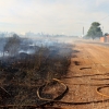 Desde las 15h se lucha para controlar un incendio al oeste de Badajoz capital