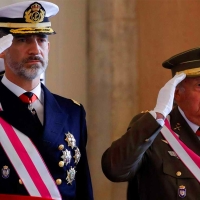 El rey emérito se reencuentra con su hijo Felipe VI
