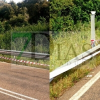Retiran el tráiler que había volcado tras un accidente en la EX-110