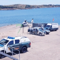 La Guardia Civil acaba sus labores en el embalse de Orellana (BA)