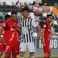 Los juveniles Pablo Guerrero y Álex López viven un ilusionante debut con el primer equipo del CD. Badajoz