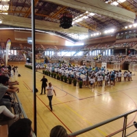 Los más pequeños y sus familiares disfrutan de la clausura de las escuelas deportivas de la FMD