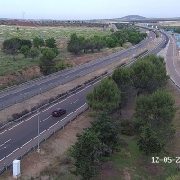 Mantienen un carril cerrado en la A-5 por un accidente a la altura de Mérida