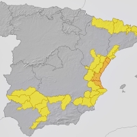 Alerta por tormentas con granizo en la provincia de Badajoz