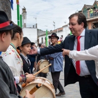 Vara acompaña a los Reyes de España en su visita a Extremadura