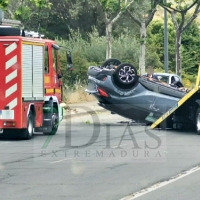 Brusco accidente en las calles de Plasencia