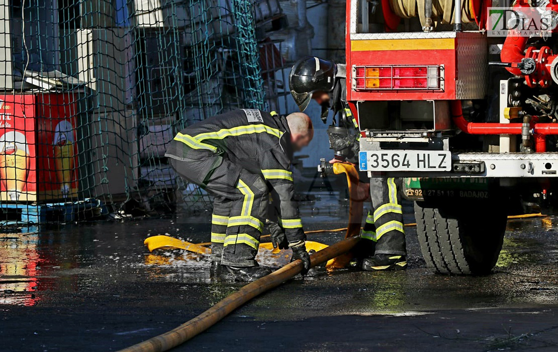 REPOR - Complicada sofocación de un incendio en Lobón (BA)