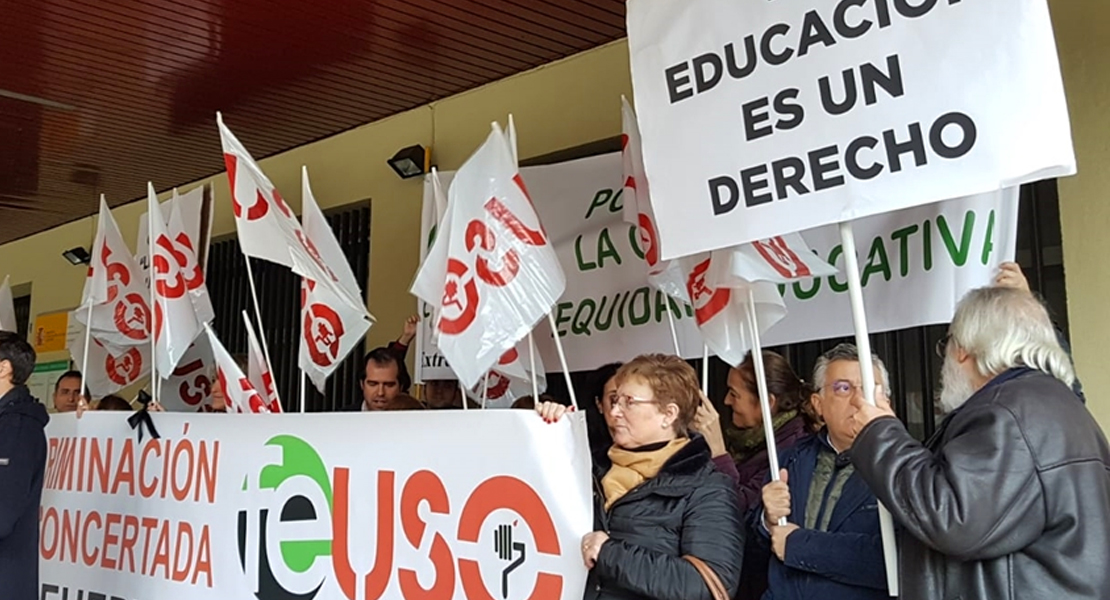 USO exigen reducir también la jornada lectiva en la Enseñanza Concertada en Extremadura