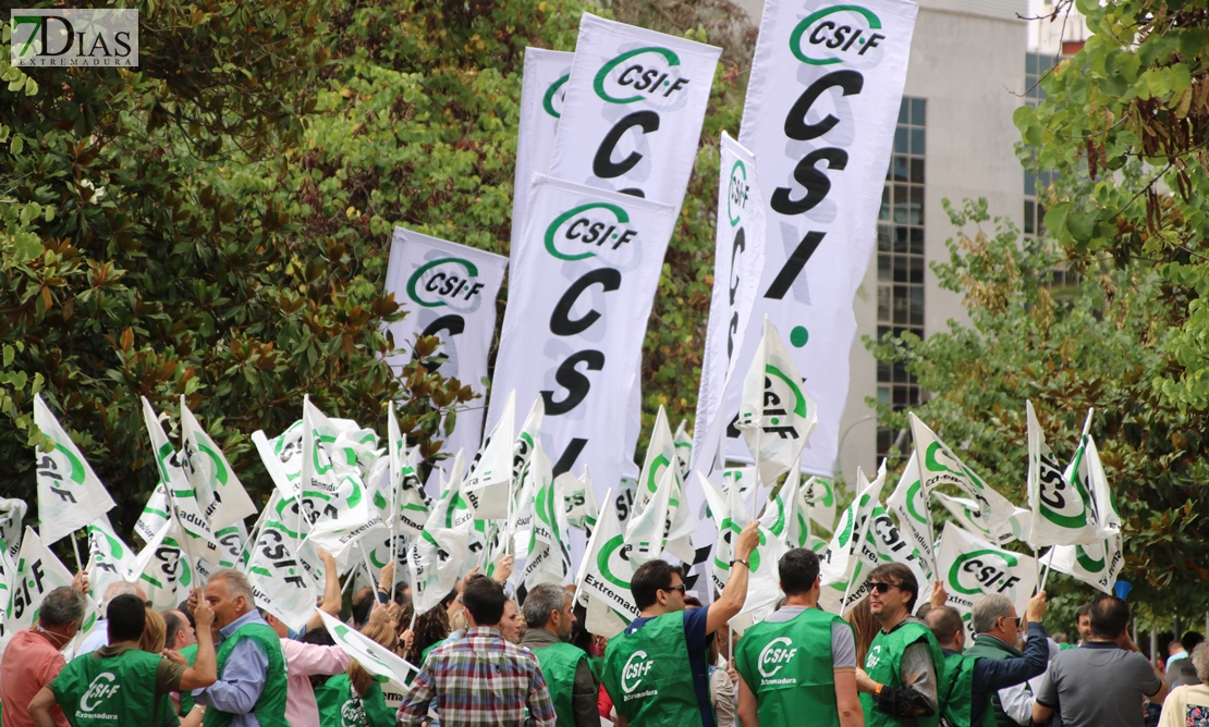 CSIF vuelve a movilizarse en Extremadura por la pérdida de poder adquisitivo de los empleados públicos