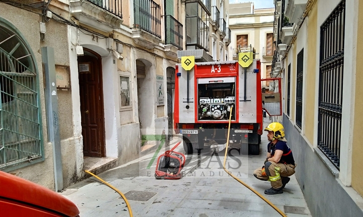 Incendio de vivienda en el Casco Antiguo (Badajoz)