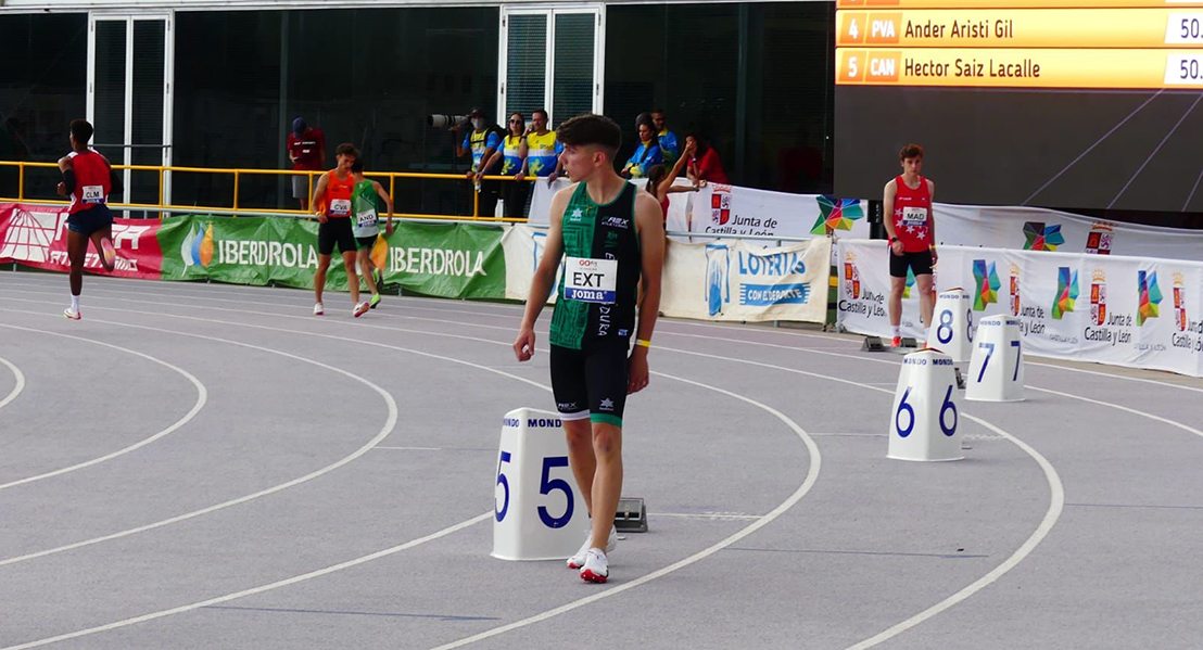 El extremeño David García gana los 400 metros del Campeonato de España de Federaciones sub-18