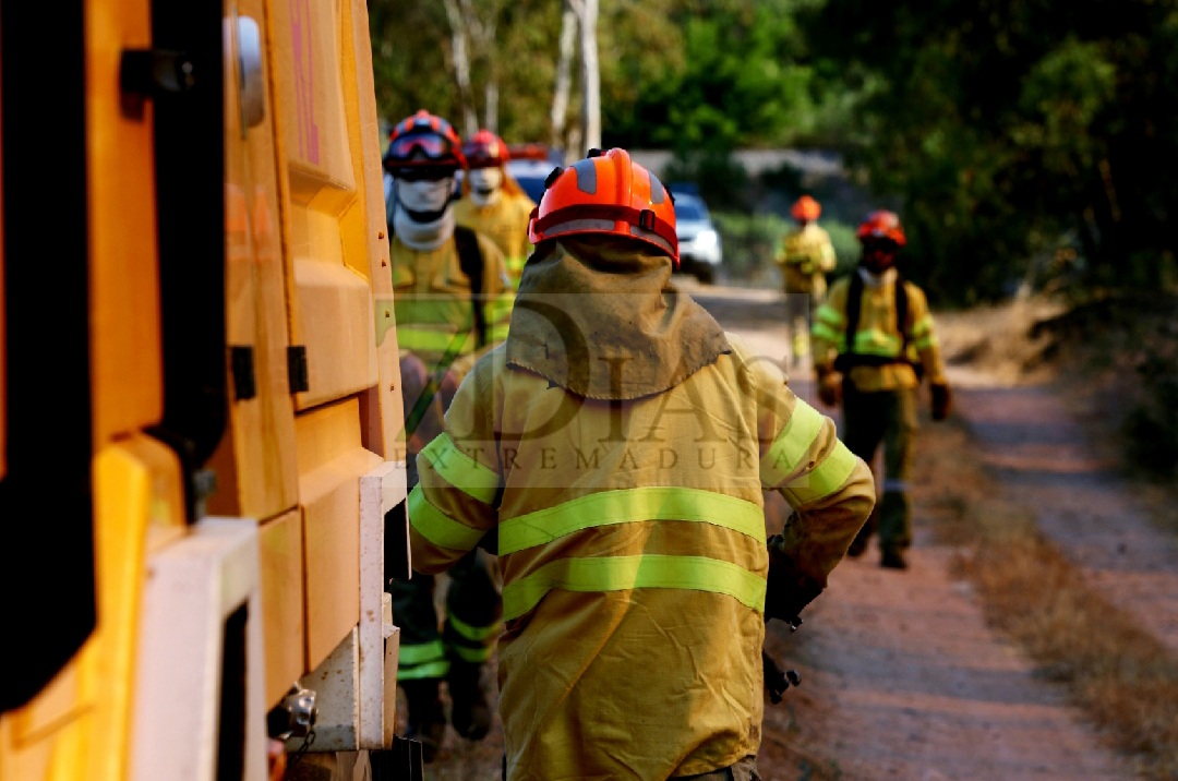 Grave incendio forestal entre Sagrajas y Novelda del Guadiana (BA)